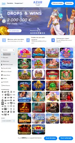 l'application et l'interface Bof Casino