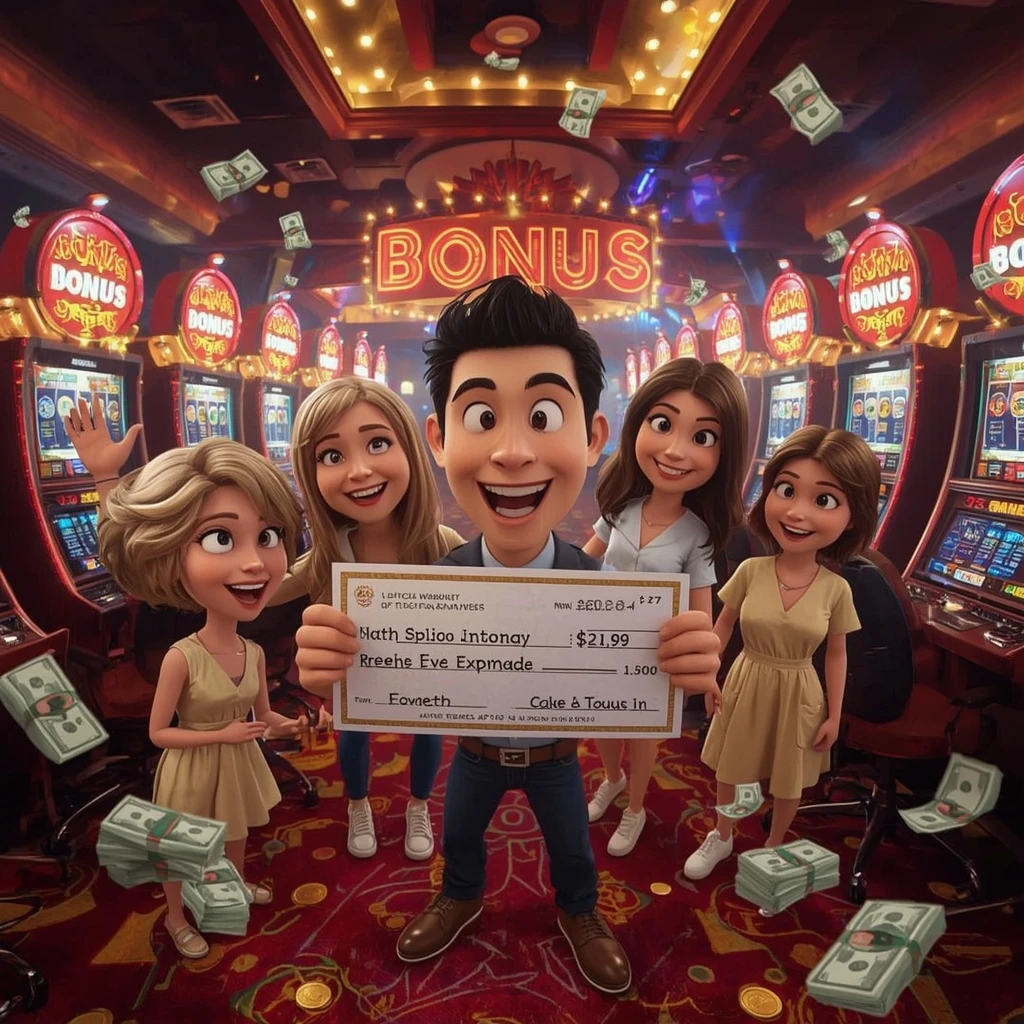 bonus dans les mains d'un homme au casino BOF CASINO